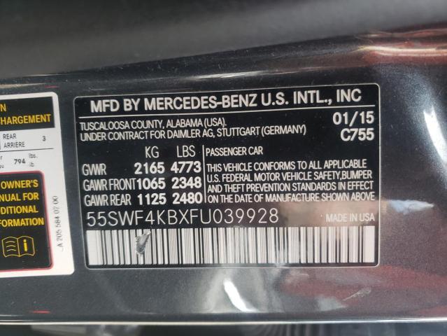 2015 MERCEDES-BENZ C 300 4MAT 55SWF4KBXFU039928