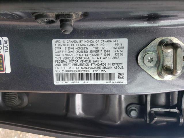 2019 HONDA CR-V LX 2HKRW6H34KH221386
