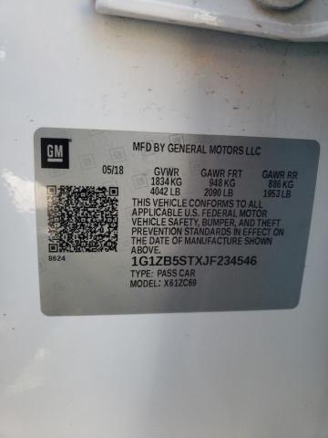 2018 CHEVROLET MALIBU LS 1G1ZB5STXJF234546