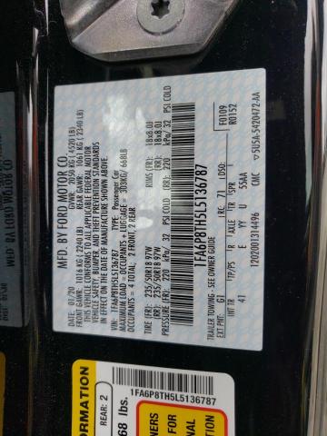 2020 FORD MUSTANG 1FA6P8TH5L5136787