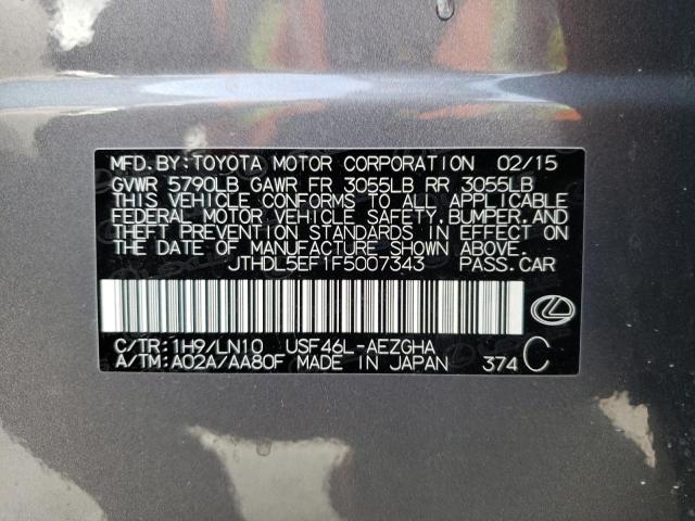 2015 LEXUS LS 460L JTHDL5EF1F5007343