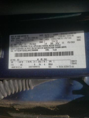 2018 FORD F150 SUPER 1FTEW1EB2JKC58899