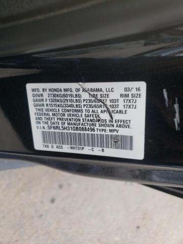 2016 HONDA ODYSSEY SE 5FNRL5H31GB088496
