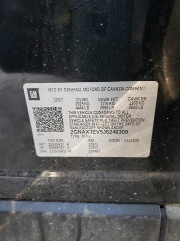 2018 CHEVROLET EQUINOX LT 2GNAXJEV5J6246309