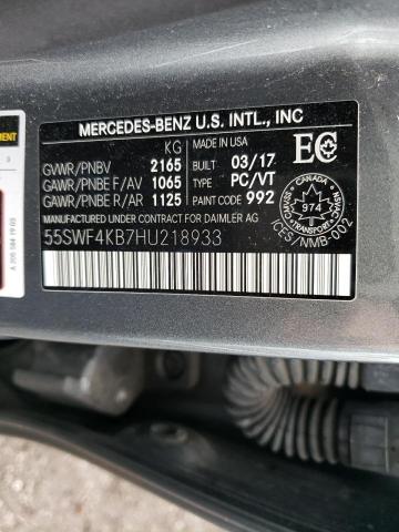 2017 MERCEDES-BENZ C 300 4MAT 55SWF4KB7HU218933