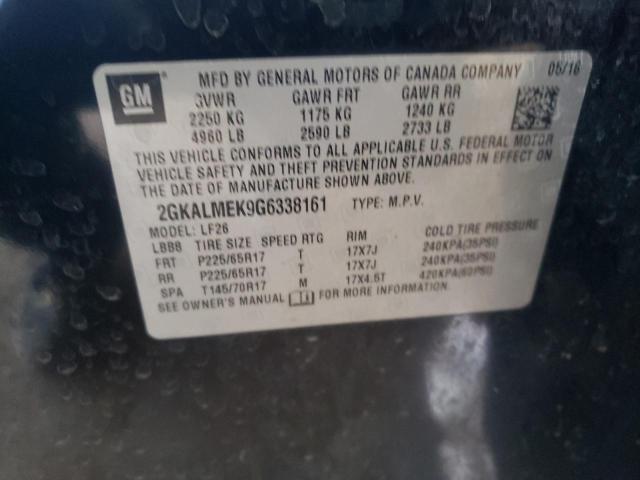 2016 GMC TERRAIN SL 2GKALMEK9G6338161