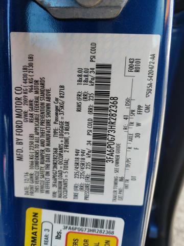 2017 FORD FUSION S 3FA6P0G73HR282368