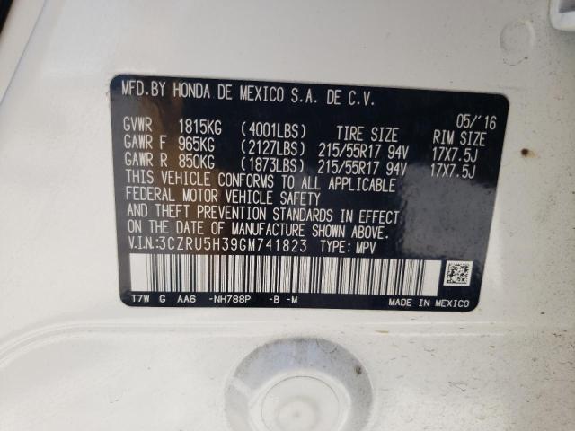 2016 HONDA HR-V LX 3CZRU5H39GM741823