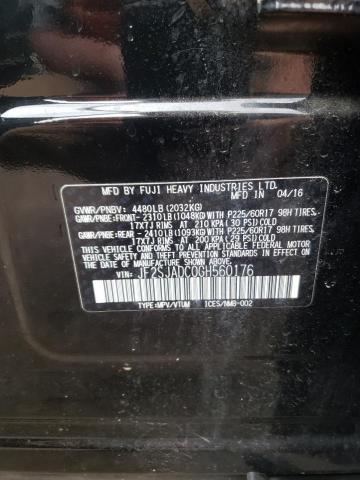 2016 SUBARU FORESTER 2 JF2SJADC0GH560176