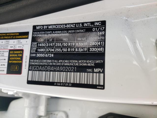 2017 MERCEDES-BENZ GLE 550E 4 4JGDA6DB4HA902021