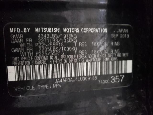 2020 MITSUBISHI OUTLANDER JA4AR3AU4LU009188