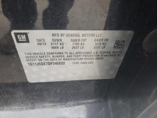 1G11J5SX7DF346602 Chevrolet Malibu Ltz 2013. Фото: 9