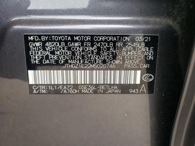 2021 LEXUS IS 350 F-S JTHGZ1E22M5020746