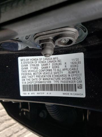 2021 HONDA CIVIC LX 2HGFC2F69MH521956