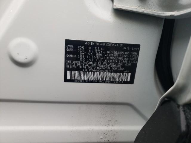 2021 SUBARU ASCENT PRE 4S4WMAHD8M3446781