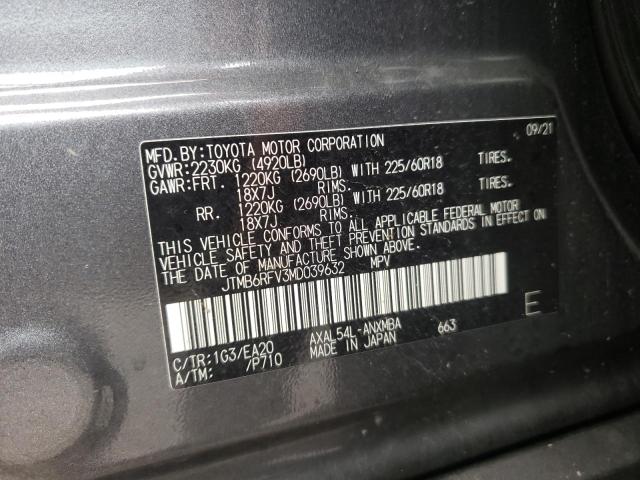 2021 TOYOTA RAV4 XLE P JTMB6RFV3MD039632