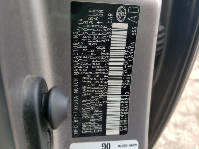 2015 TOYOTA COROLLA EC 2T1BPRHE7FC312999
