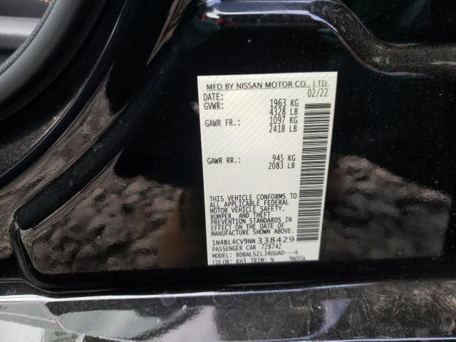 2022 NISSAN ALTIMA 1N4BL4CV9NN338429