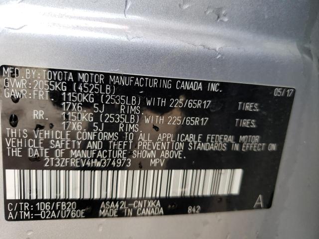 2017 TOYOTA RAV4 LE 2T3ZFREV4HW374973