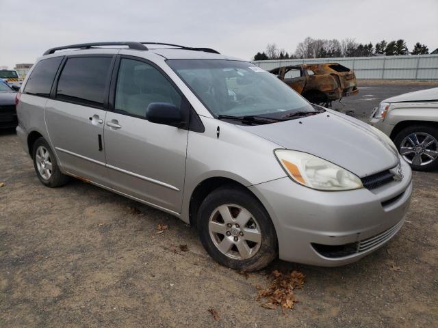 Salvage cars for sale from Copart Mcfarland, WI: 2004 Toyota Sienna CE