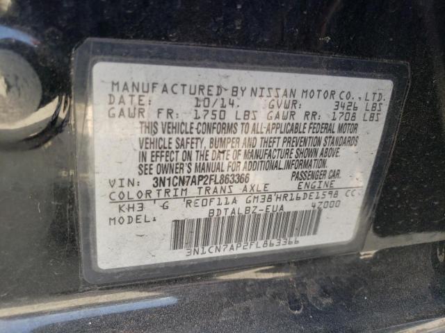 2015 NISSAN VERSA S 3N1CN7AP2FL863366