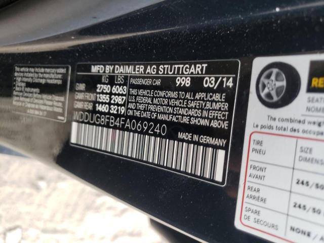 2015 MERCEDES-BENZ S 550 4MAT WDDUG8FB4FA069240