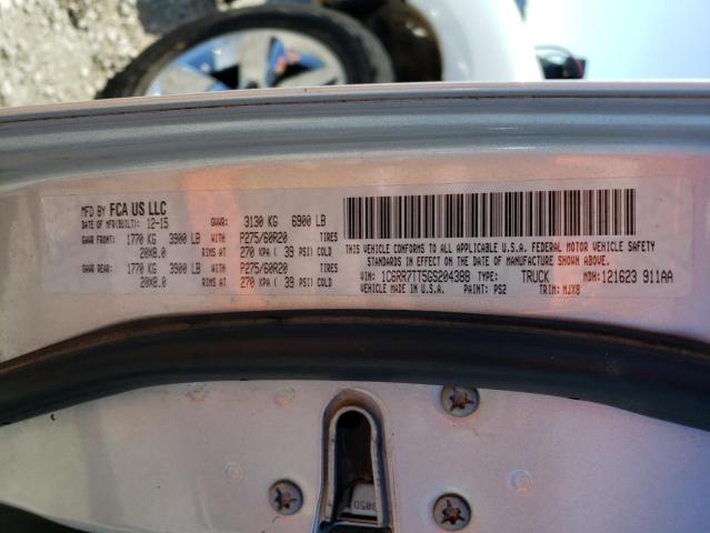 2016 RAM 1500 SLT 1C6RR7TT5GS204388