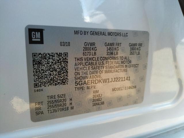 2018 BUICK ENCLAVE AV 5GAERDKW1JJ221141
