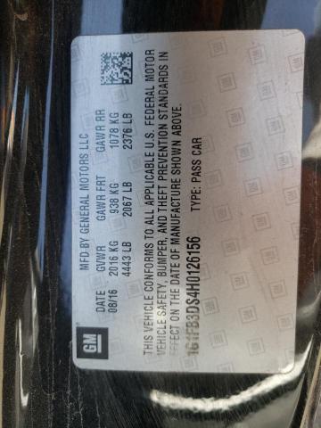 2017 CHEVROLET CAMARO LT 1G1FB3DS4H0126156