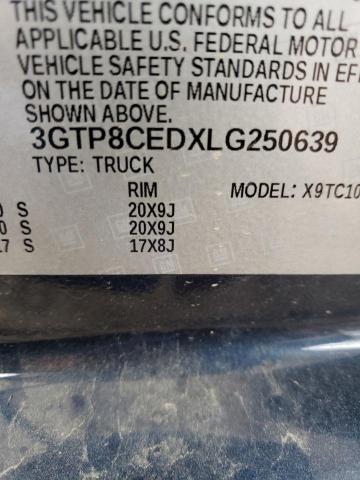 2020 GMC SIERRA C15 3GTP8CEDXLG250639