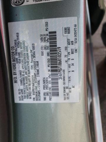 3FAFP07186R102519 Ford Fusion Se 2006. Фото: 9