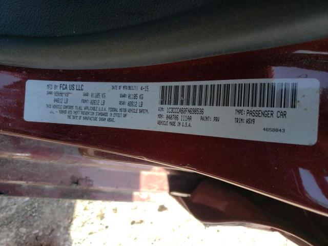 2015 CHRYSLER 200 LIMITE 1C3CCCAB2FN698536