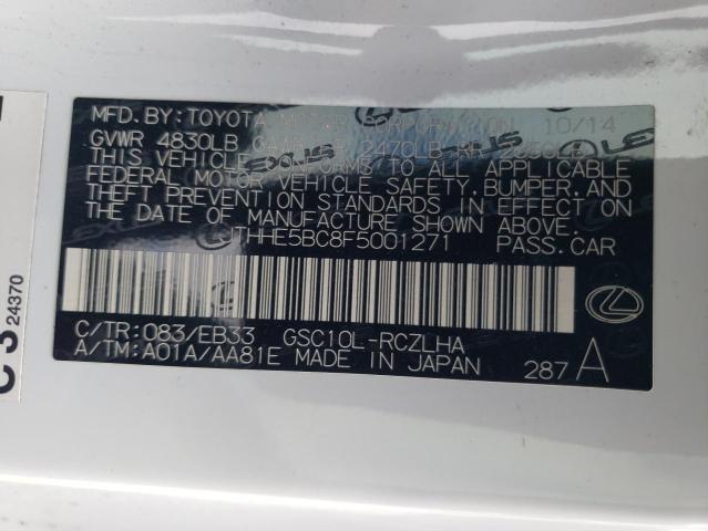2015 LEXUS RC 350 JTHHE5BC8F5001271