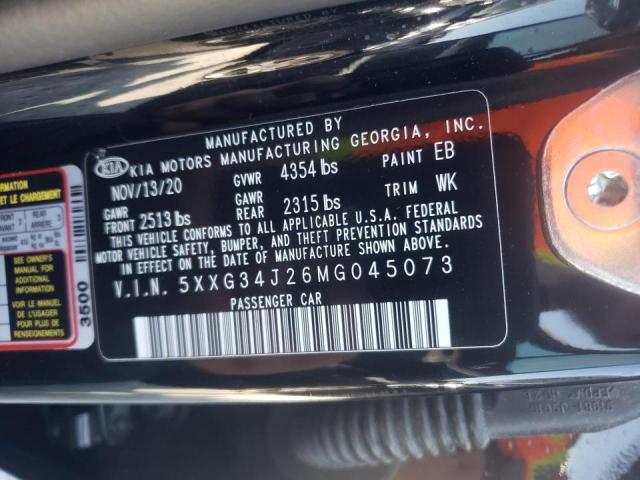 2021 KIA K5 EX 5XXG34J26MG045073