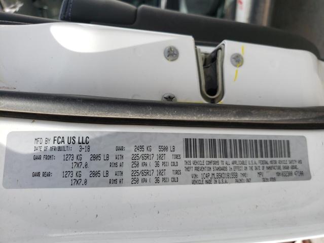 2019 JEEP CHEROKEE L 1C4PJMLB5KD181558