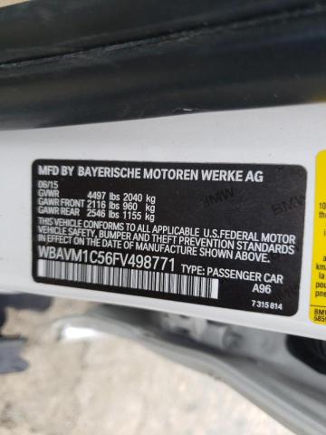 2015 BMW X1 SDRIVE2 WBAVM1C56FV498771