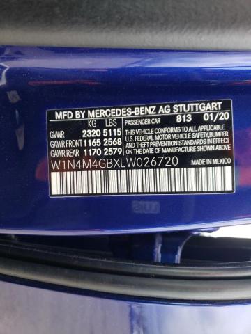 2020 MERCEDES-BENZ GLB 250 W1N4M4GBXLW026720