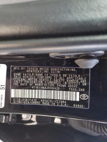2018 TOYOTA CAMRY L 4T1B11HKXJU584429