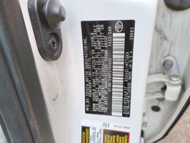 2015 TOYOTA AVALON XLE 4T1BK1EB8FU160059