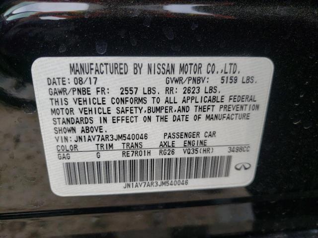 2018 INFINITI Q50 HYBRID JN1AV7AR3JM540046
