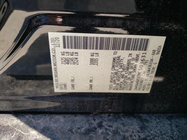 2021 NISSAN MAXIMA SR 1N4AA6EV2MC503631