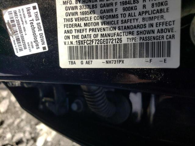 2016 HONDA CIVIC EX 19XFC2F72GE072126