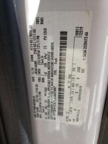 2020 FORD TRANSIT T- 1FTBR1C87LKA07087