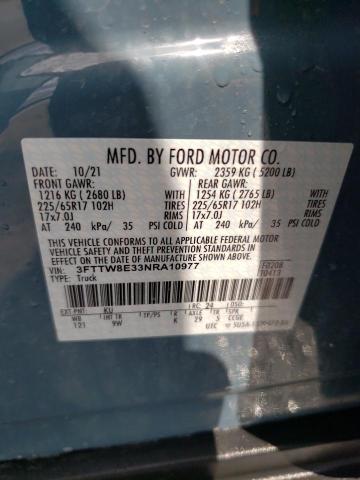 2022 FORD MAVERICK X 3FTTW8E33NRA10977