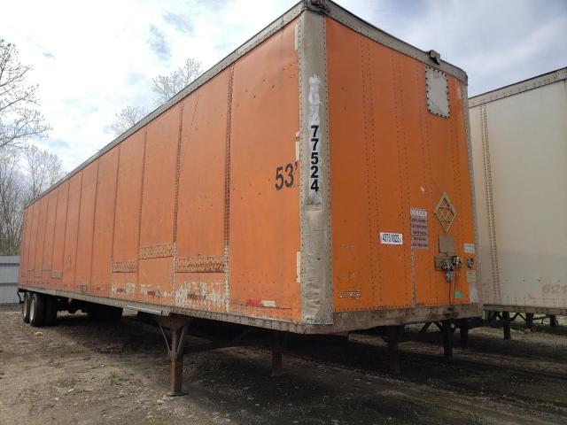 Salvage cars for sale from Copart Elgin, IL: 2001 Wabash 53'TRAILER