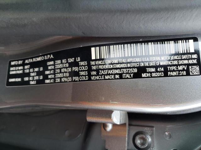 2018 ALFA ROMEO STELVIO TI ZASFAKBN0J7B72539