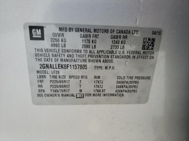 2015 CHEVROLET EQUINOX L 2GNALLEK8F1157805