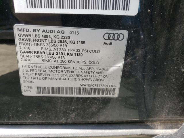 2015 AUDI Q3 PREMIUM - WA1EFCFS7FR011185