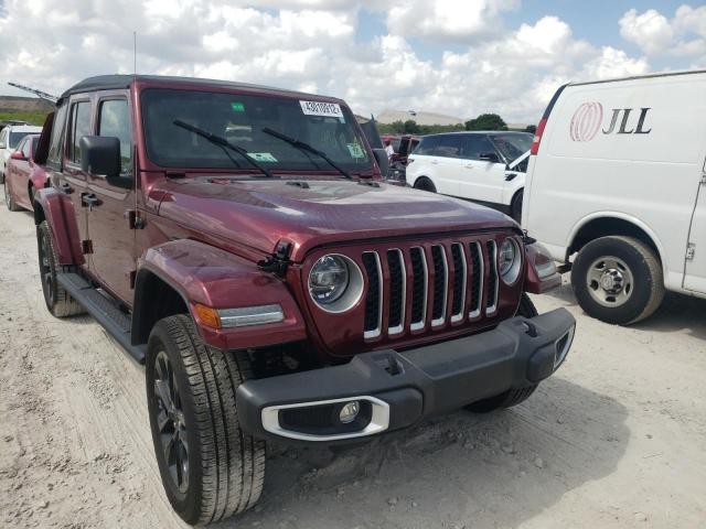 2021 JEEP WRANGLER UNLIMITED SAHARA 4XE for Sale | FL - WEST PALM BEACH |  Thu. Jun 09, 2022 - Used & Repairable Salvage Cars - Copart USA