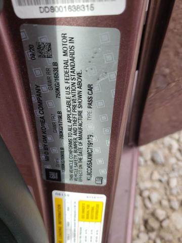 2021 CHEVROLET SPARK 1LT KL8CD6SAXMC719179